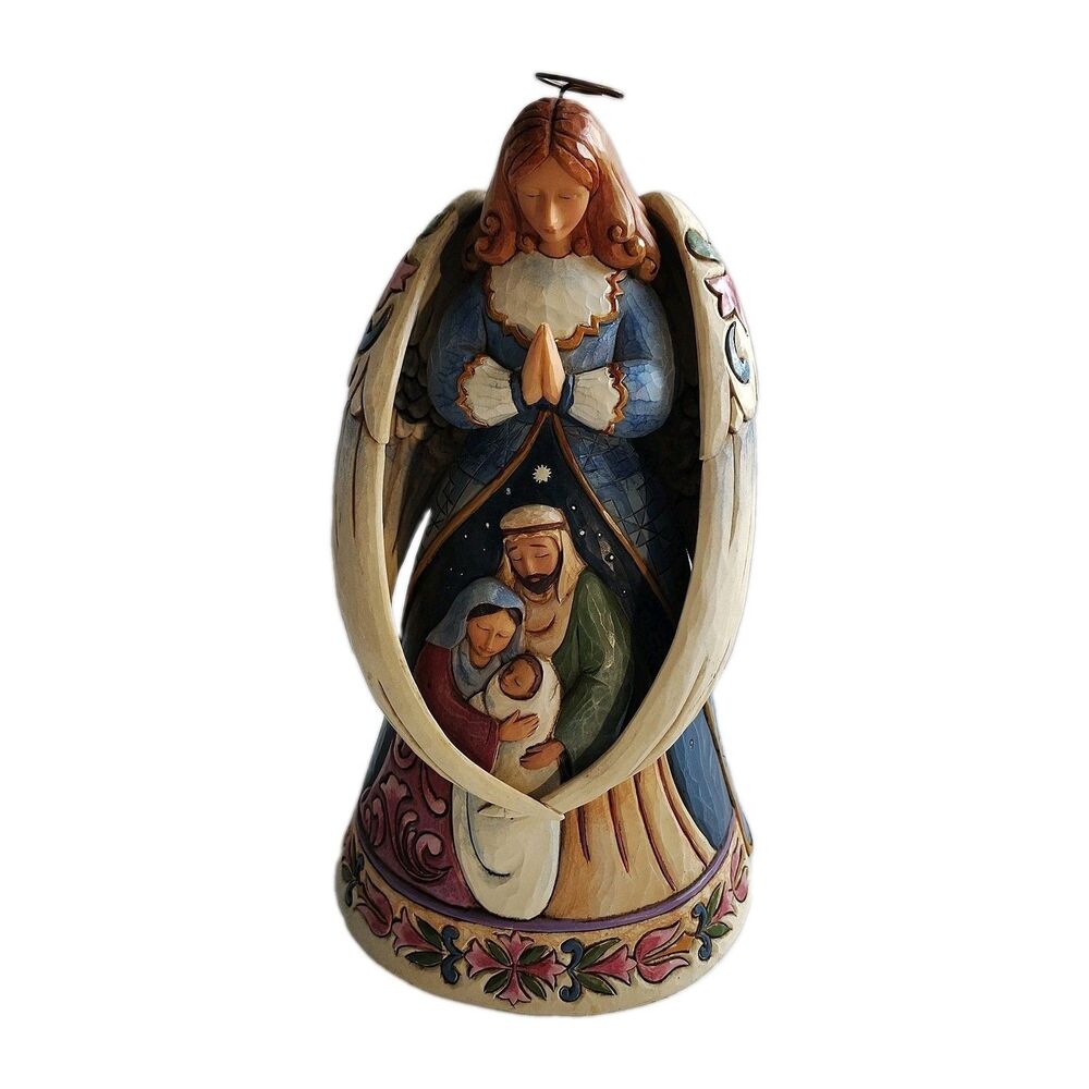 Jim Shore Heartwood Creek Holy Nativity Angel 10" Figurine "Our Savior is Born"